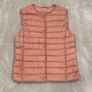 Uniqlo Dusty Rose Puffer Vest